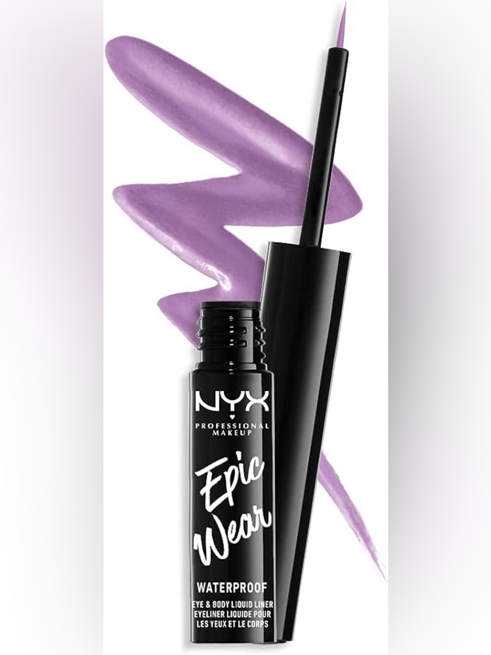 NYX Epic Wear Waterproof Liquid Liner, Long-Lasting Eyeliner, Lilac NWT